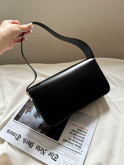 Vintage Cartier 黑銀豹頭shoulder box bag