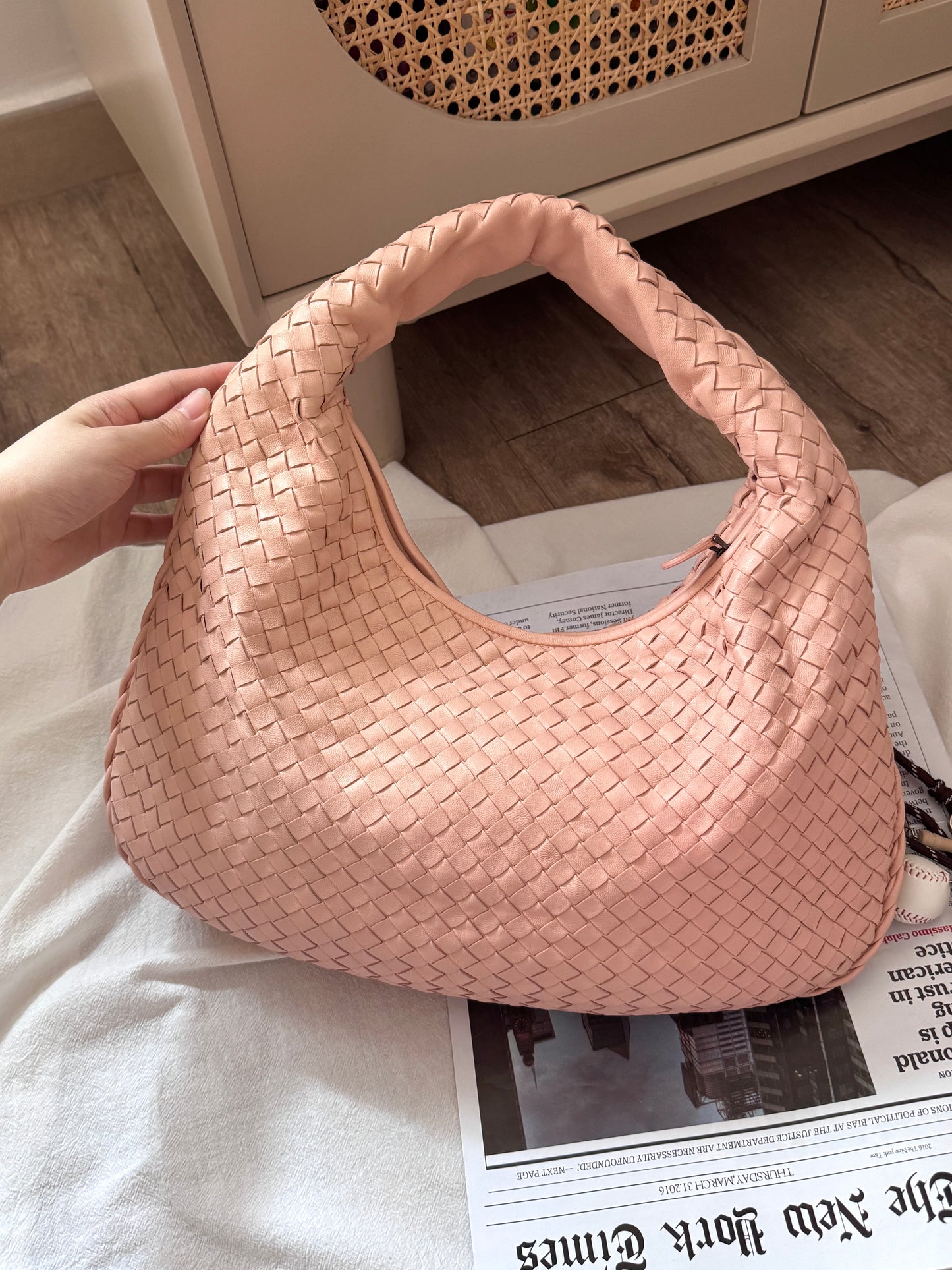 Vintage Bottega Veneta 櫻花粉hobo🌸