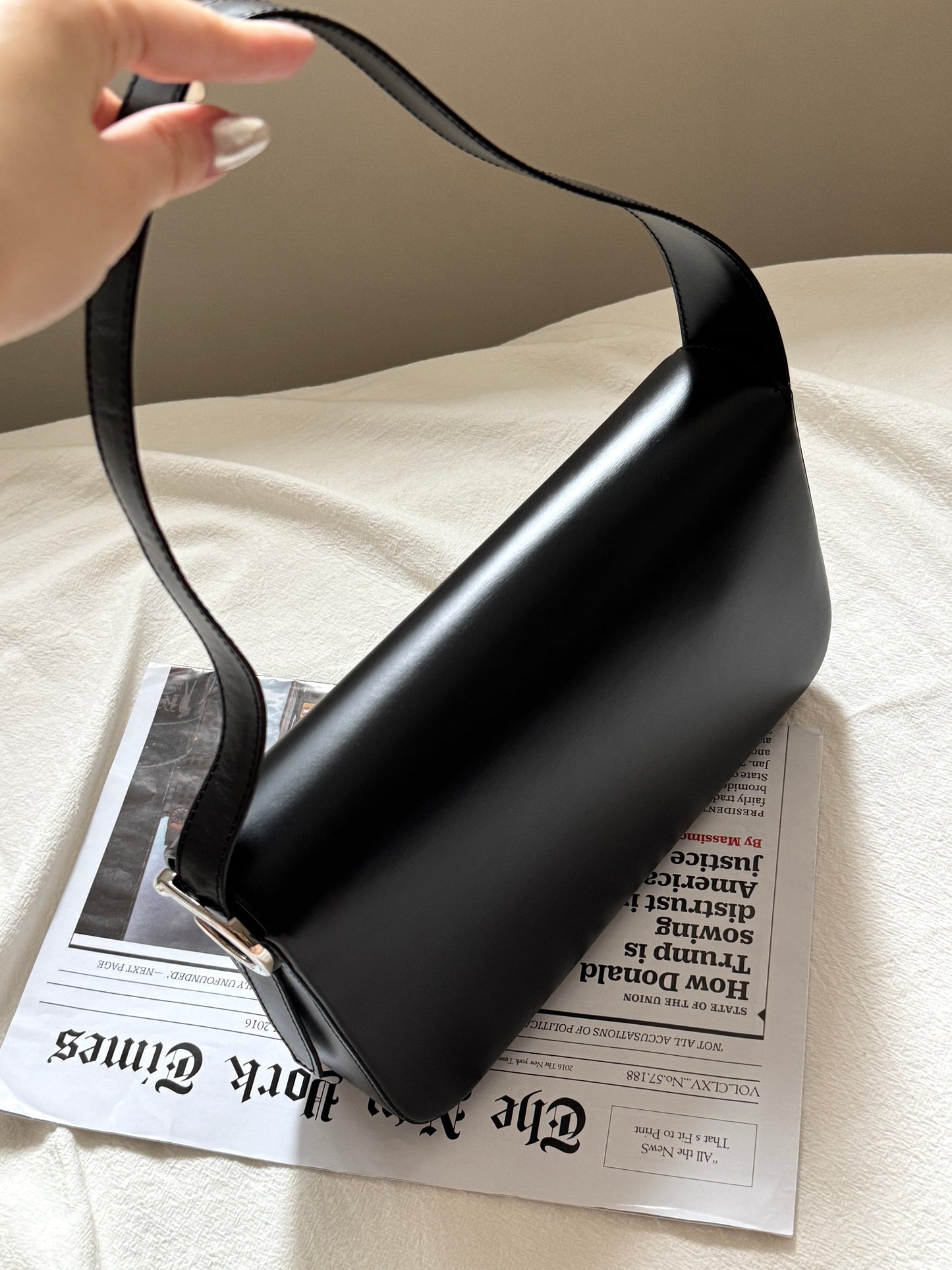 Vintage Cartier 黑銀豹頭shoulder box bag