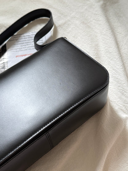 Vintage Cartier 黑銀豹頭shoulder box bag