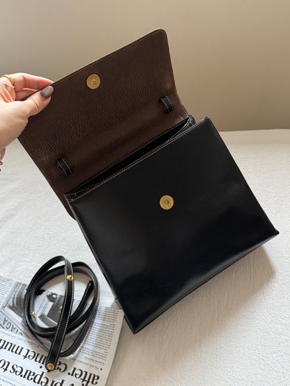 Vintage Loewe velazquez蛇骨kelly 黑色