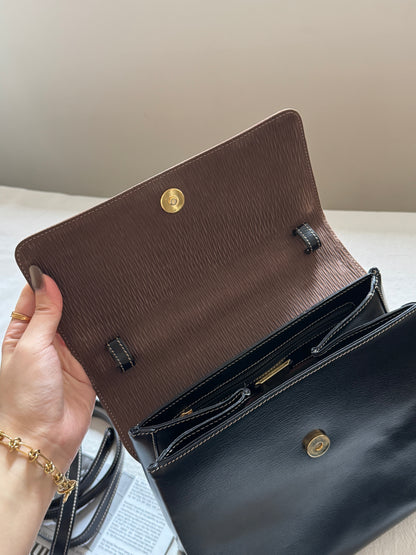 Vintage Loewe velazquez蛇骨kelly 黑色