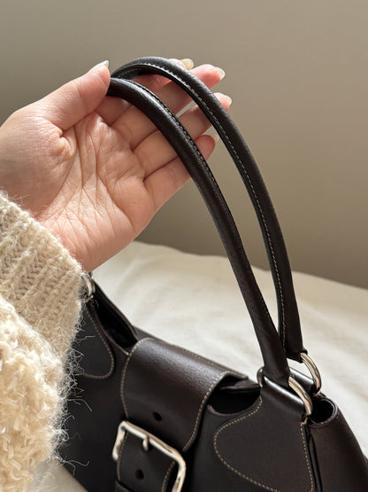 Vintage P r a d a機車hobo bag🏍️