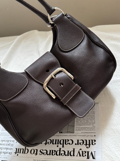 Vintage P r a d a機車hobo bag🏍️