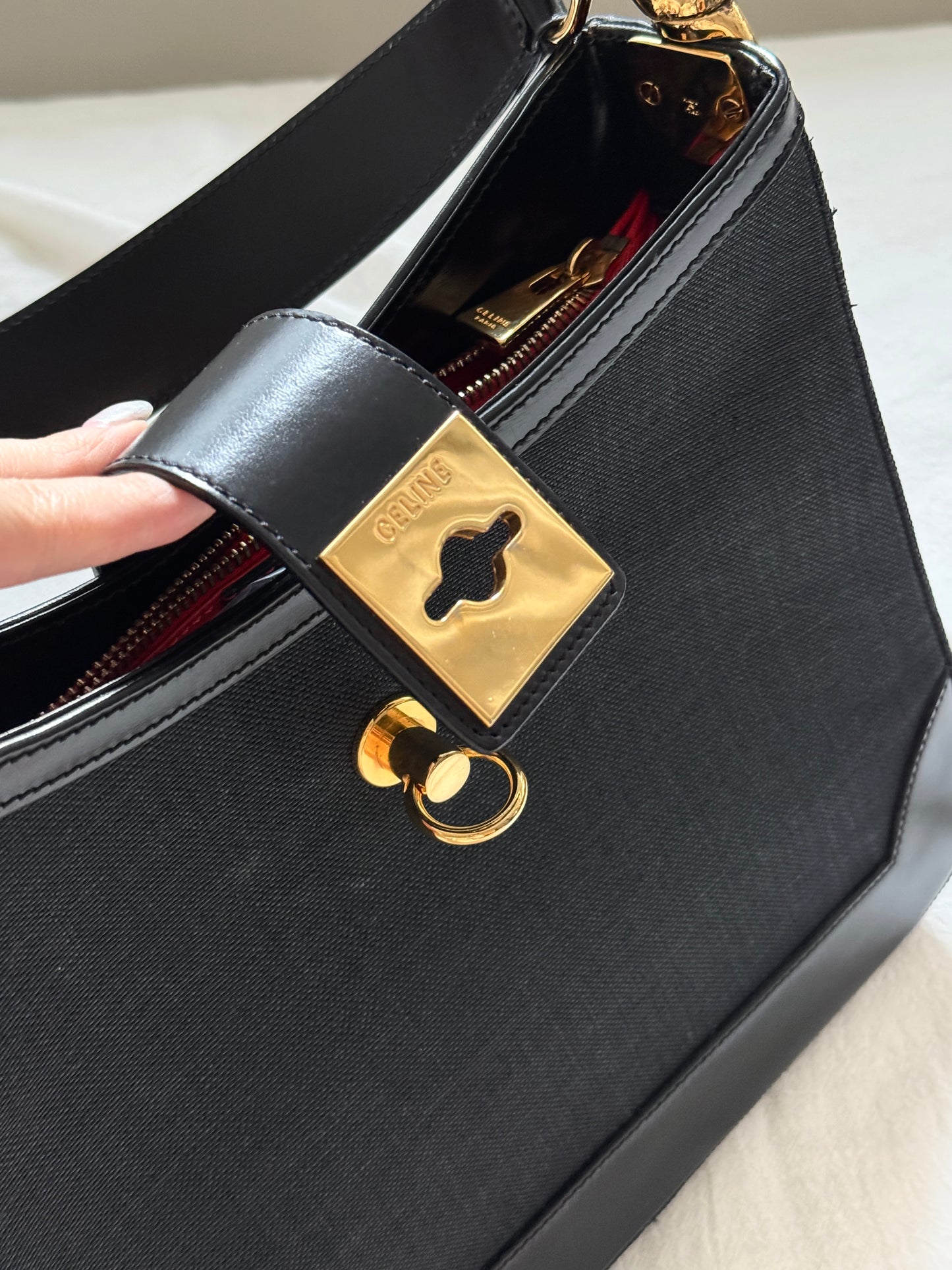 Vintage Celine 金環單肩hobo bag💫