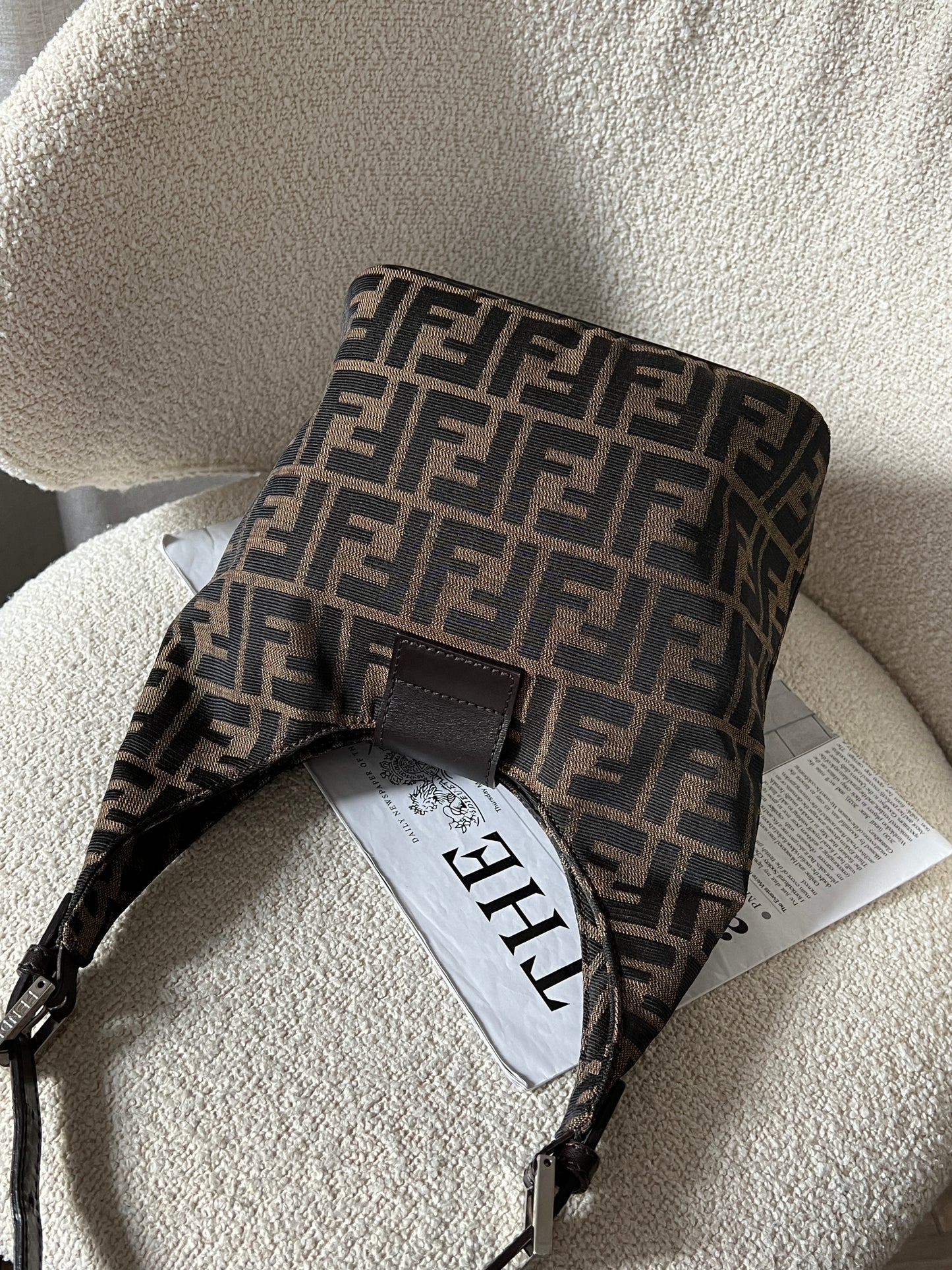 Vintage Fendi zucca薯條hobo bag