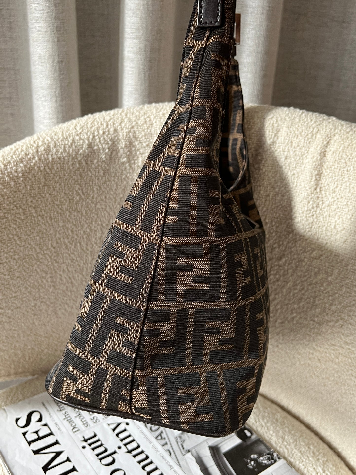 Vintage Fendi zucca薯條hobo bag