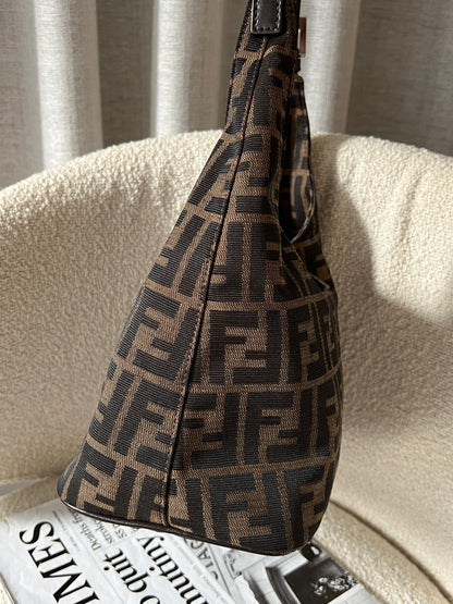 Vintage Fendi zucca薯條hobo bag