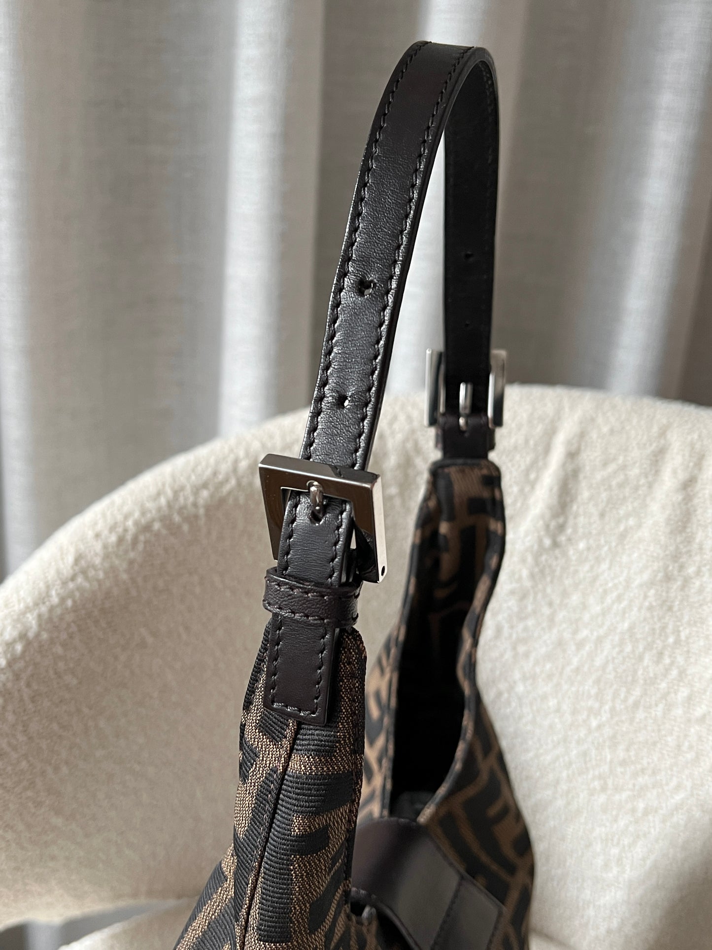 Vintage Fendi zucca薯條hobo bag