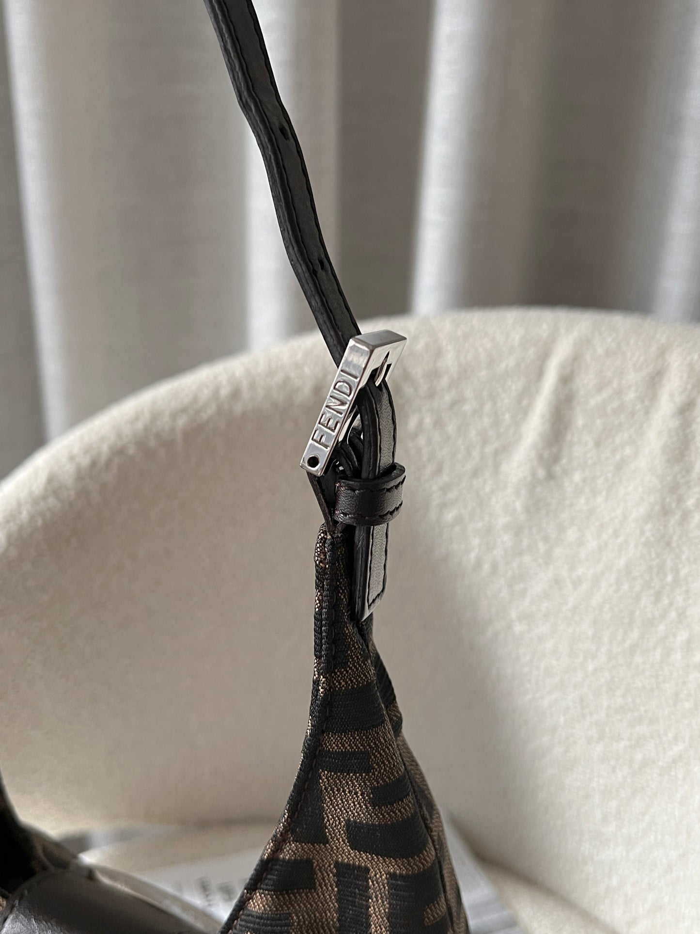 Vintage Fendi zucca薯條hobo bag