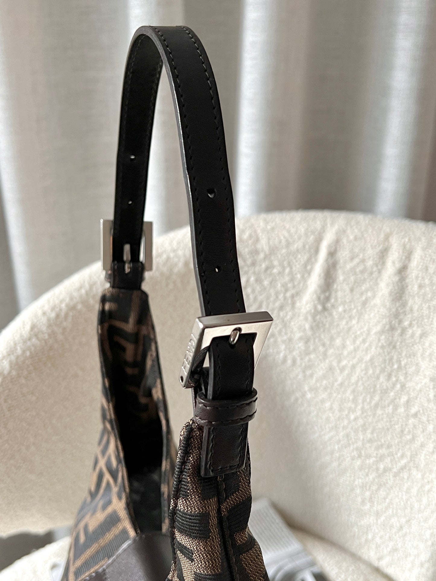 Vintage Fendi zucca薯條hobo bag