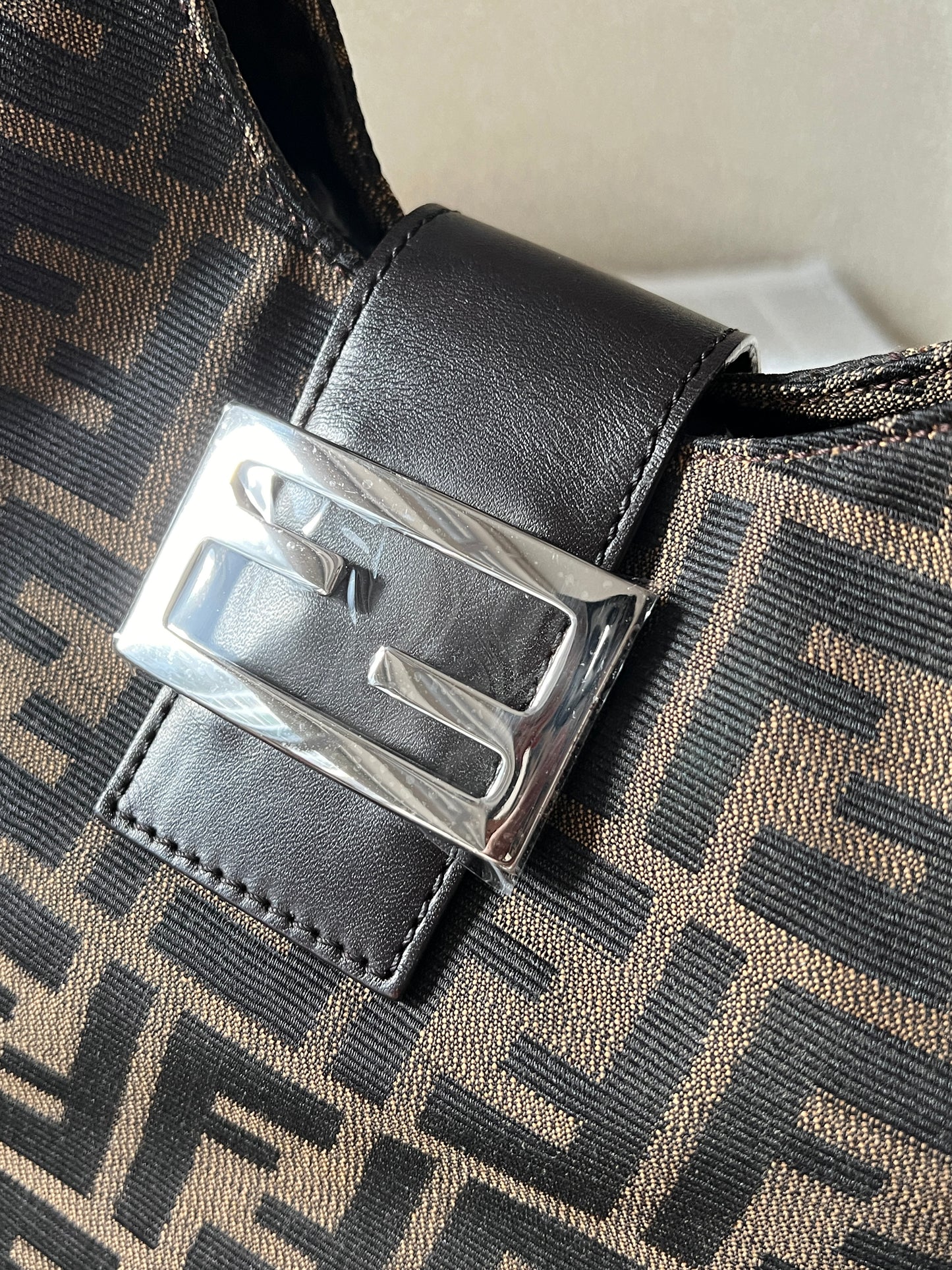 Vintage Fendi zucca薯條hobo bag