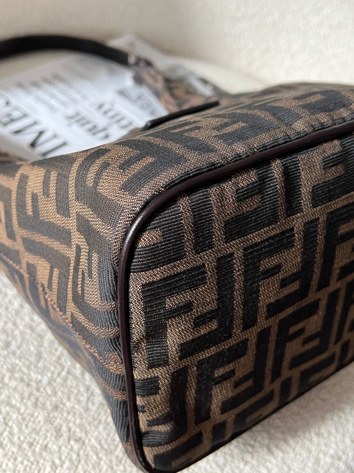 Vintage Fendi zucca薯條hobo bag