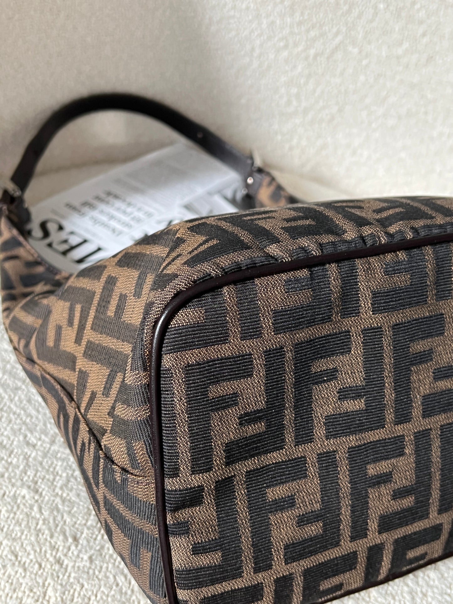 Vintage Fendi zucca薯條hobo bag