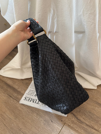 Vintage Bottega Veneta 黑金大hobo bag🎩