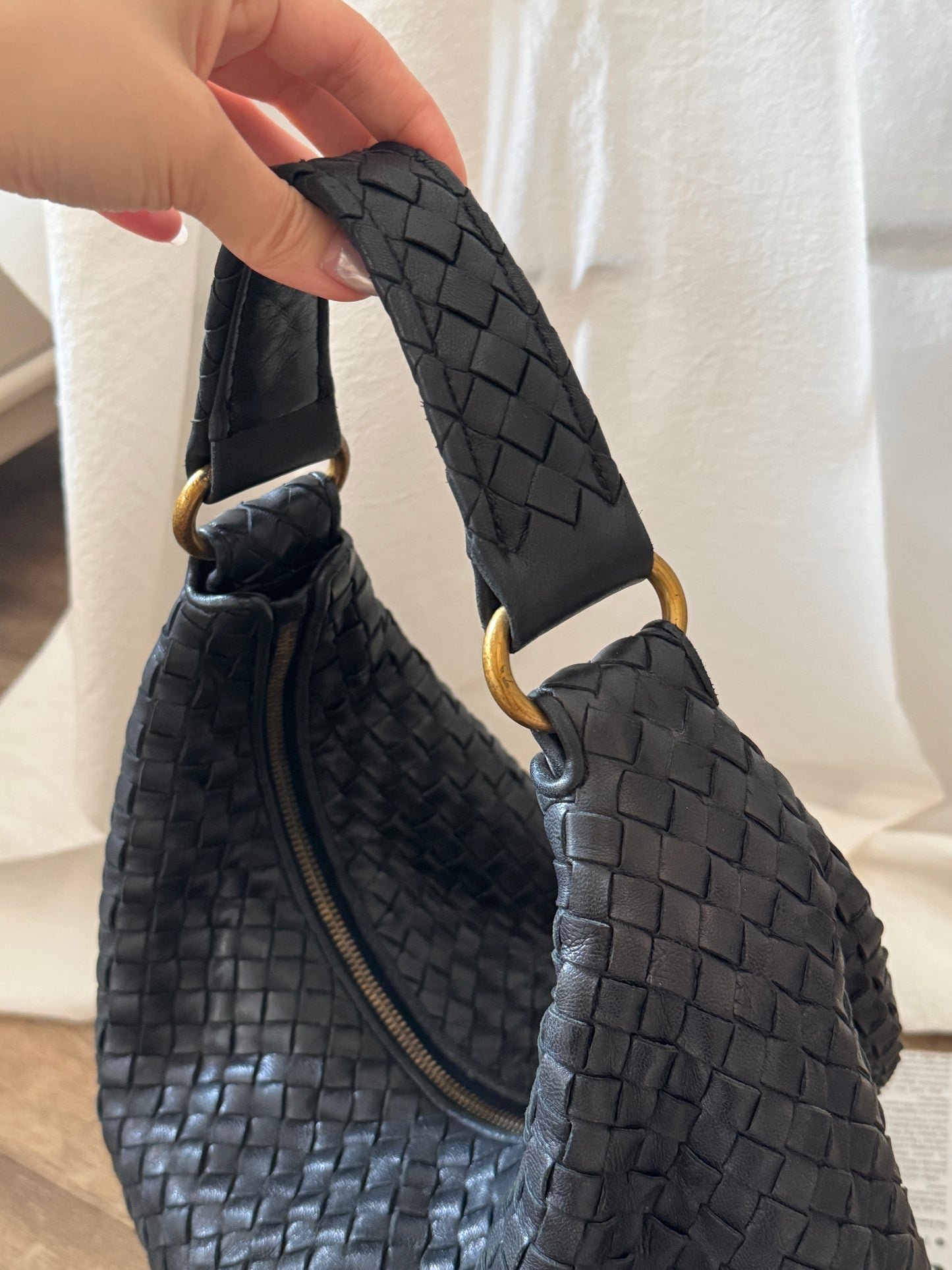 Vintage Bottega Veneta 黑金大hobo bag🎩