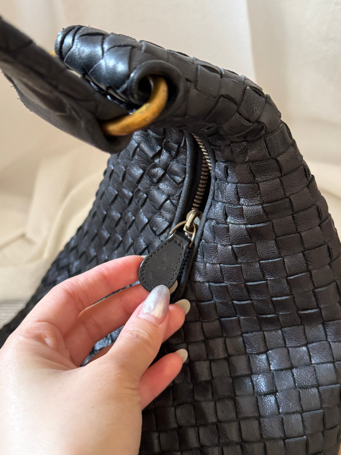 Vintage Bottega Veneta 黑金大hobo bag🎩