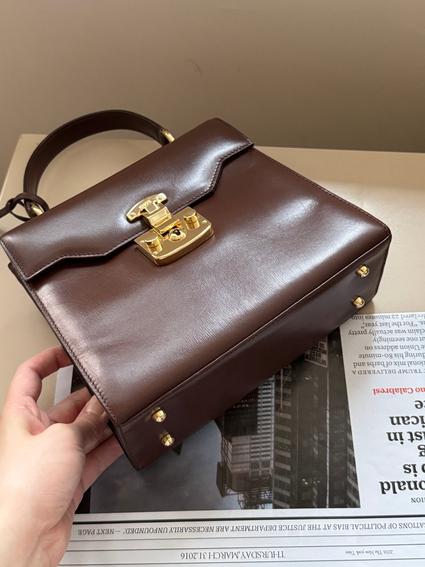 Vintage Gucci lady lock kelly 20☕️