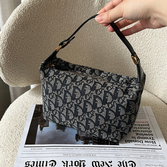 Vintage Dior navy trotter 飯盒包 box bag