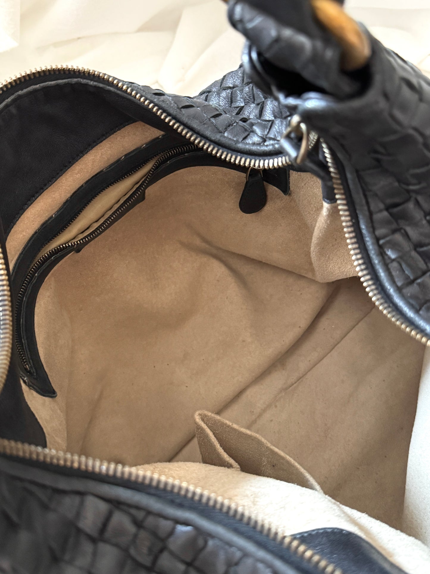 Vintage Bottega Veneta 黑金大hobo bag🎩