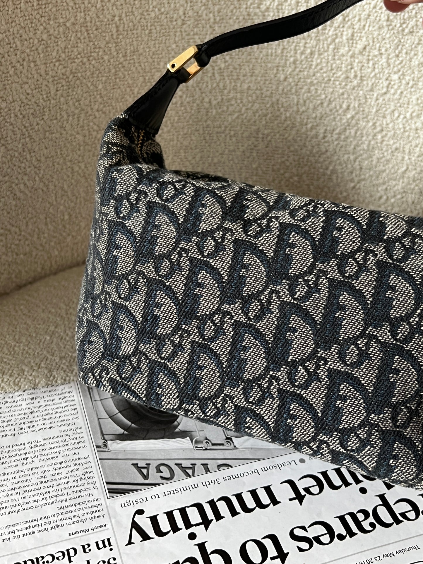 Vintage Dior navy trotter 飯盒包 box bag