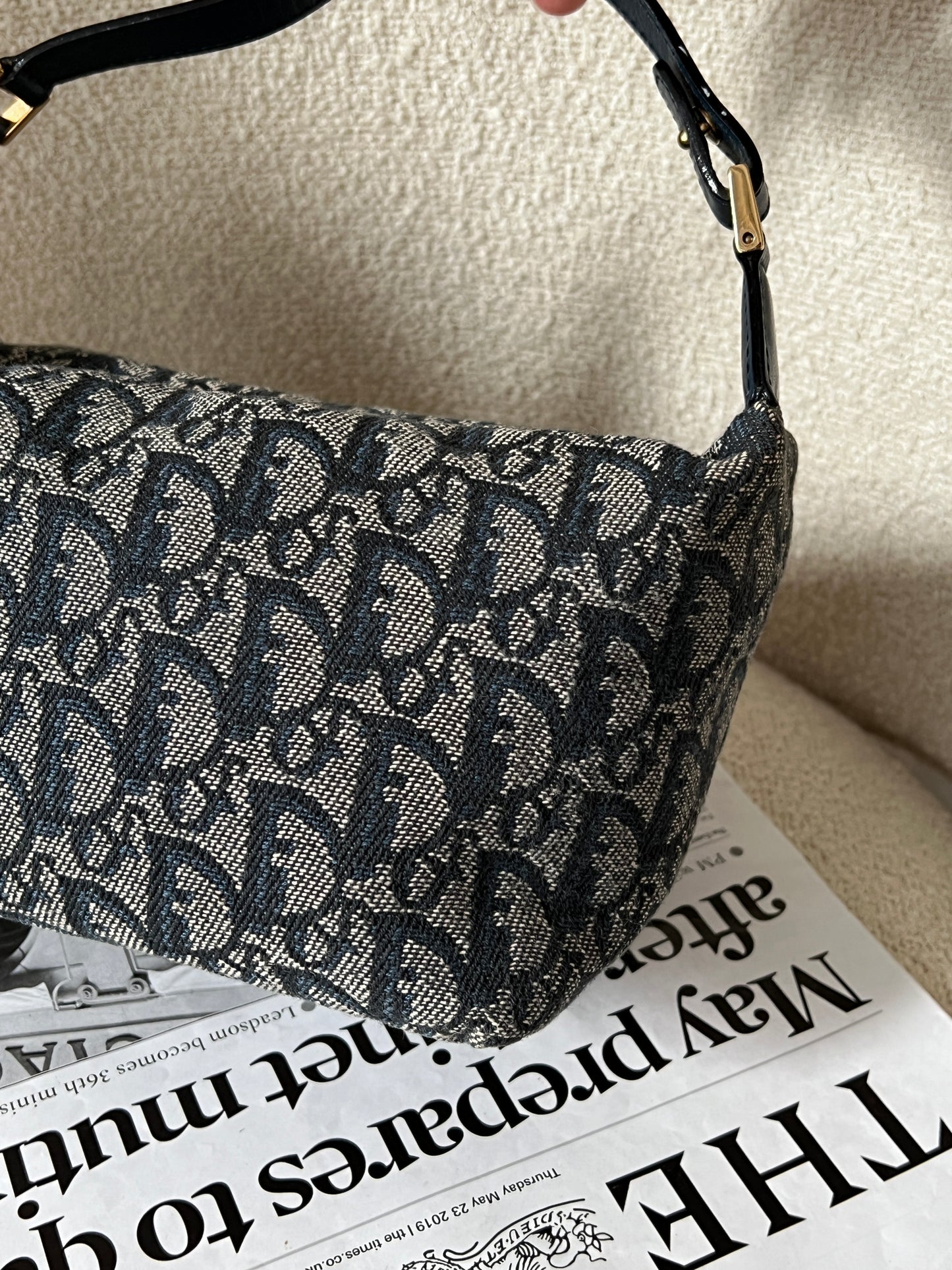 Vintage Dior navy trotter 飯盒包 box bag