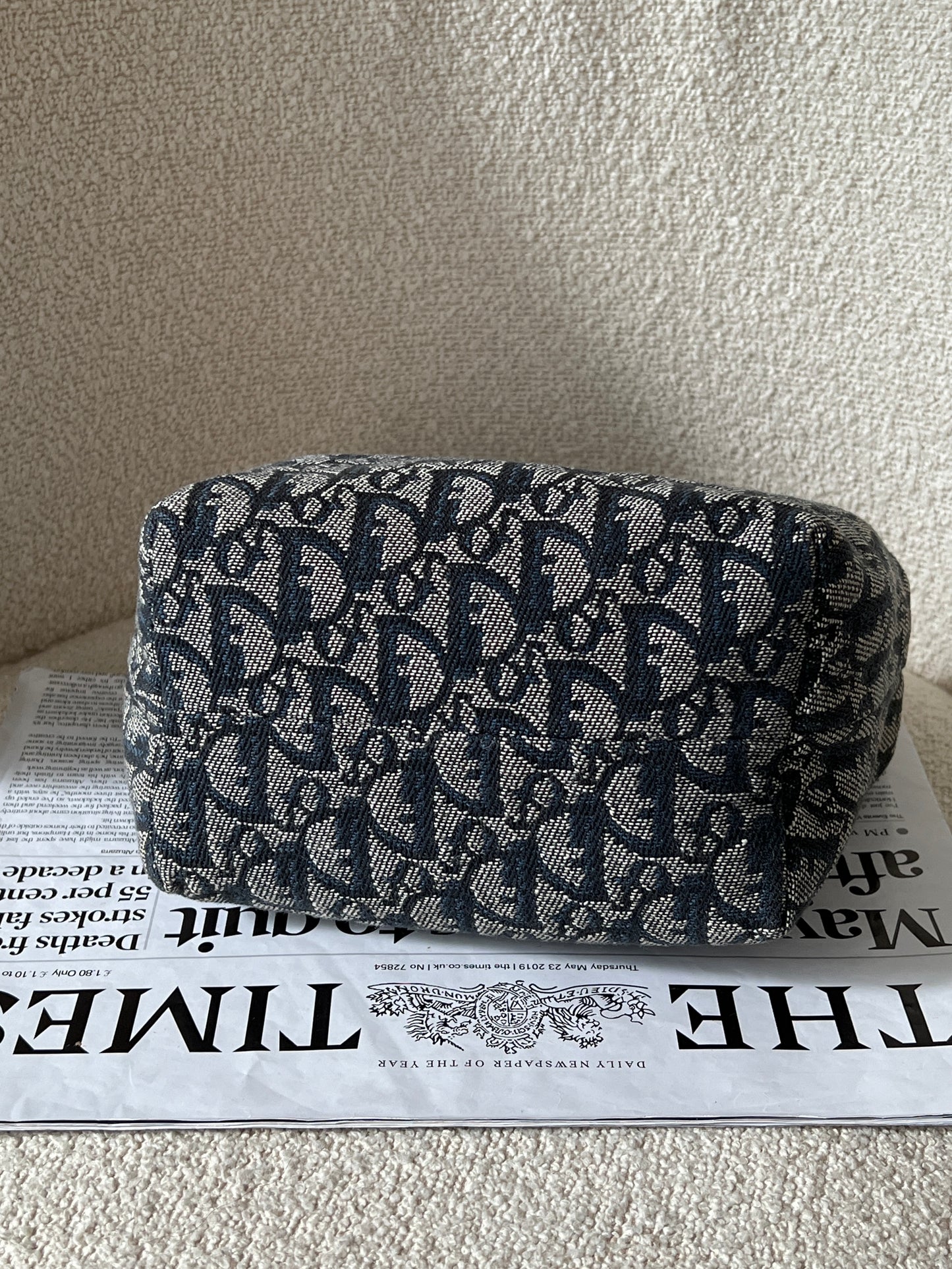 Vintage Dior navy trotter 飯盒包 box bag