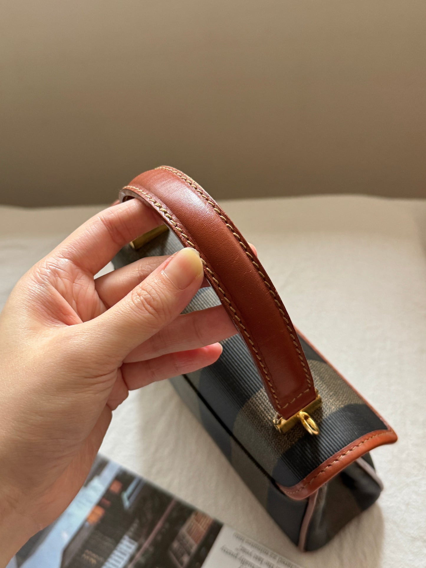 Vintage Fendi pequin mini kelly🪐
