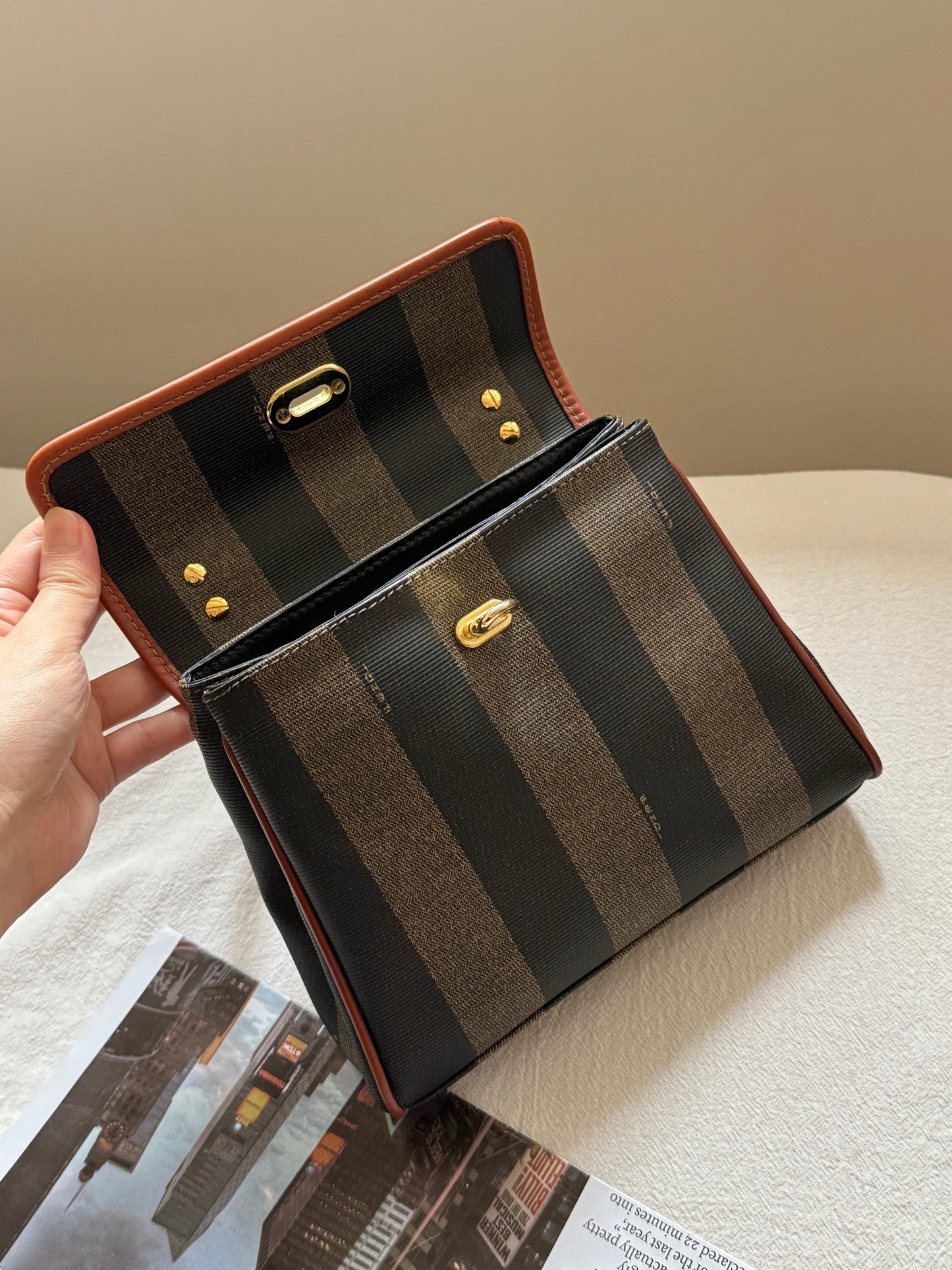 Vintage Fendi pequin mini kelly🪐