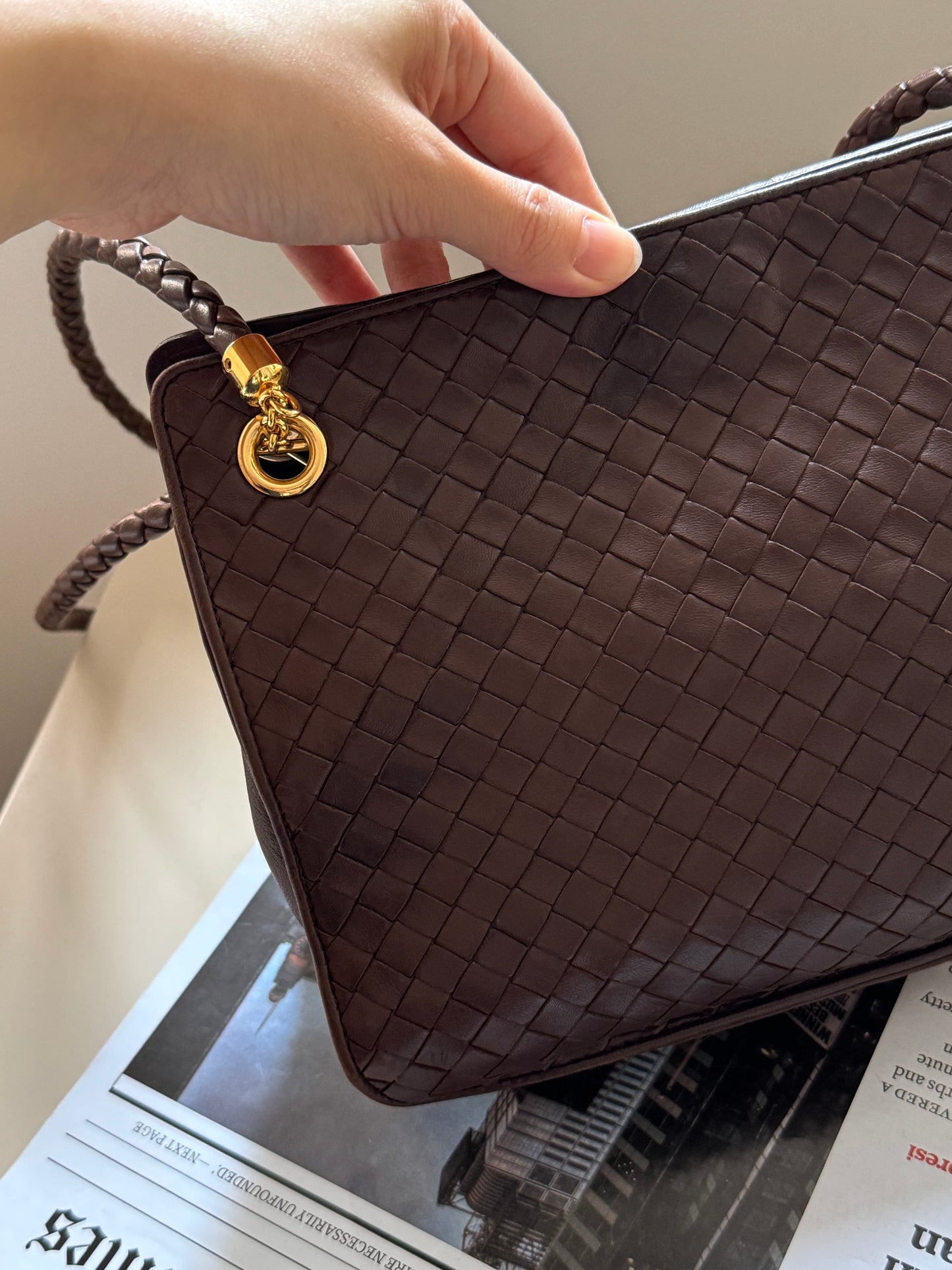 Vintage Bottega Veneta intrecciato shoulder bag🧸
