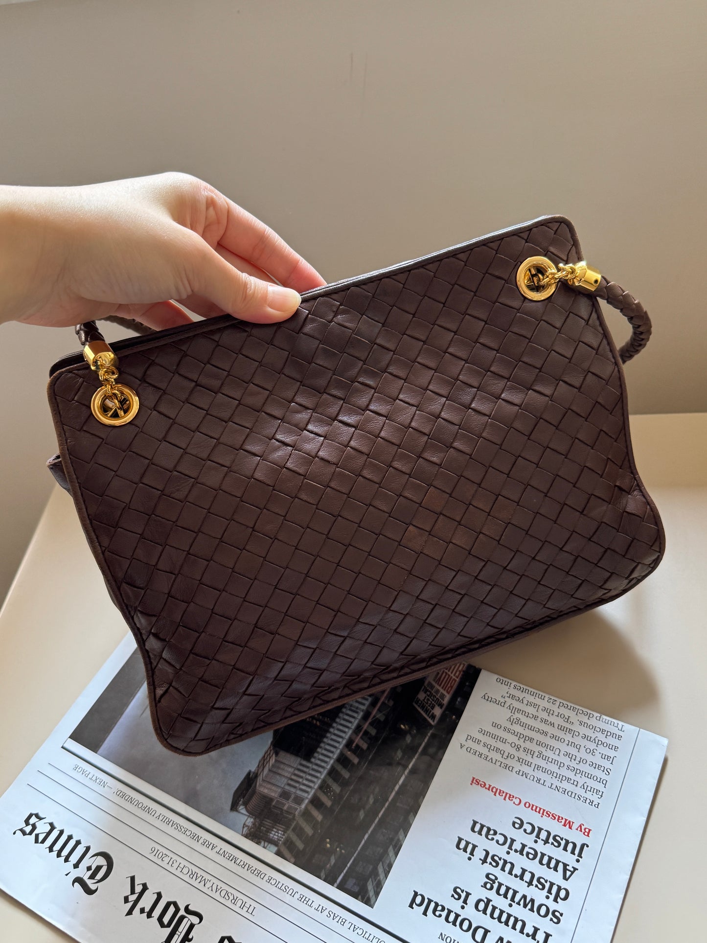 Vintage Bottega Veneta intrecciato shoulder bag🧸
