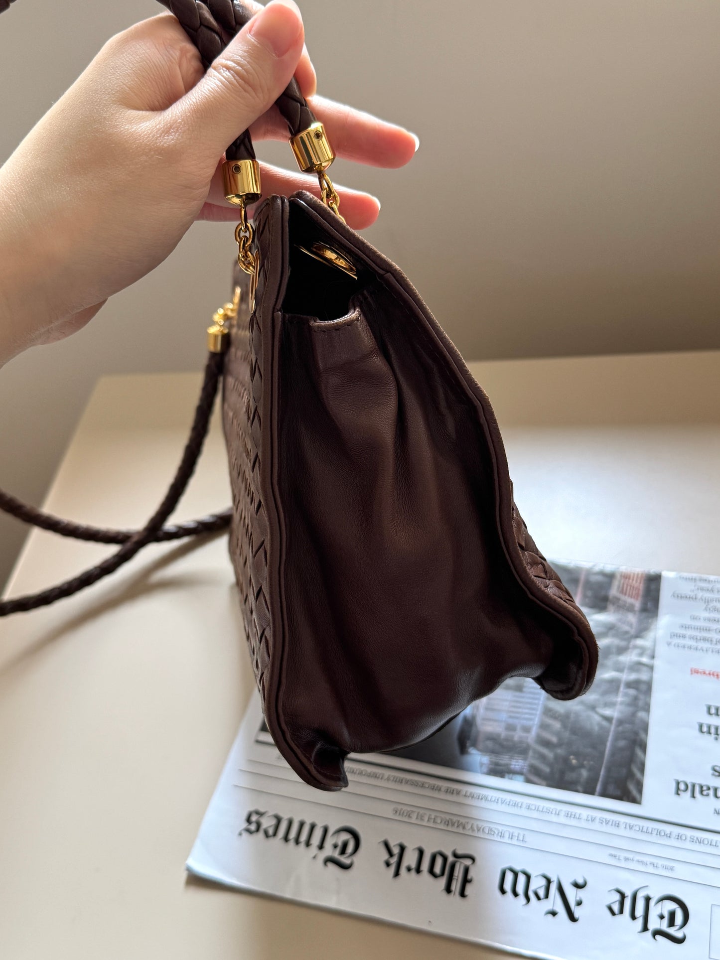 Vintage Bottega Veneta intrecciato shoulder bag🧸