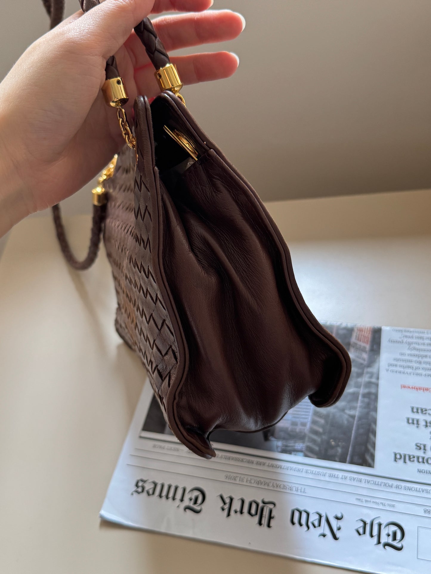 Vintage Bottega Veneta intrecciato shoulder bag🧸