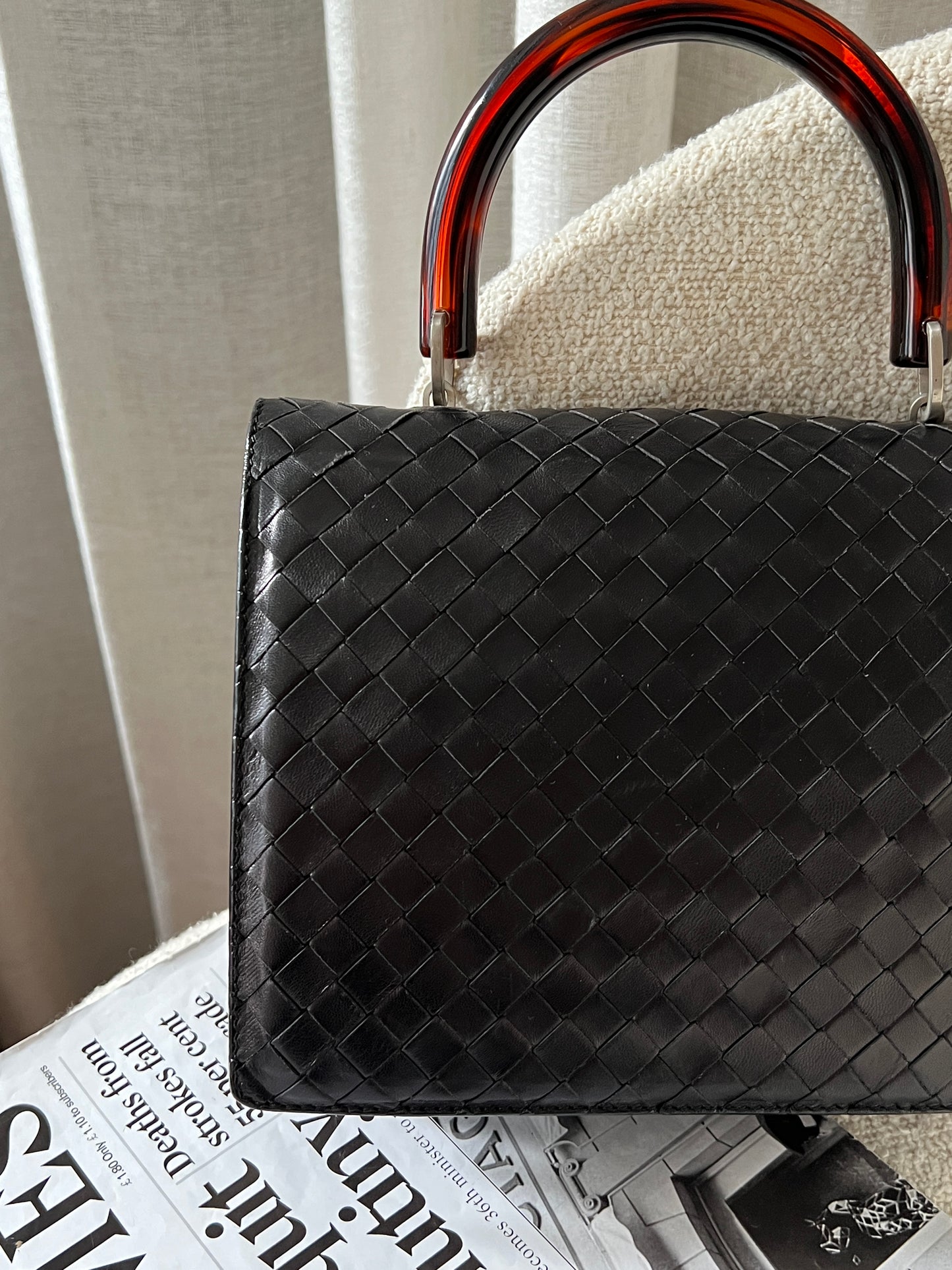 Vintage Bottega Veneta 玳瑁kelly bag