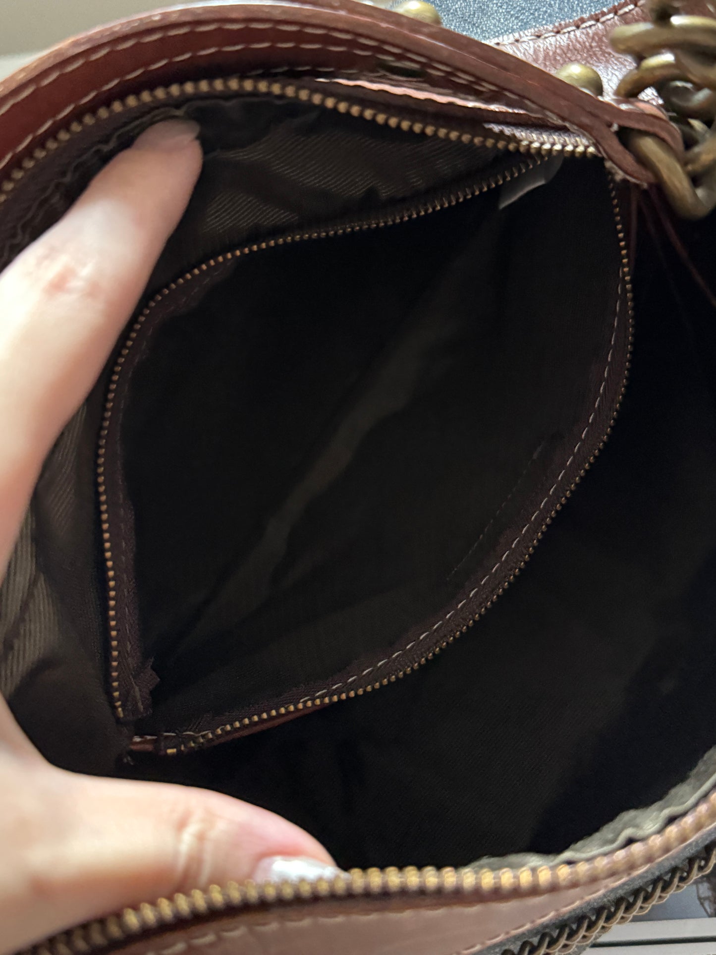 Vintage Burberry denim hobo bag