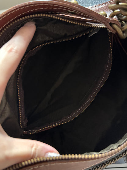 Vintage Burberry denim hobo bag