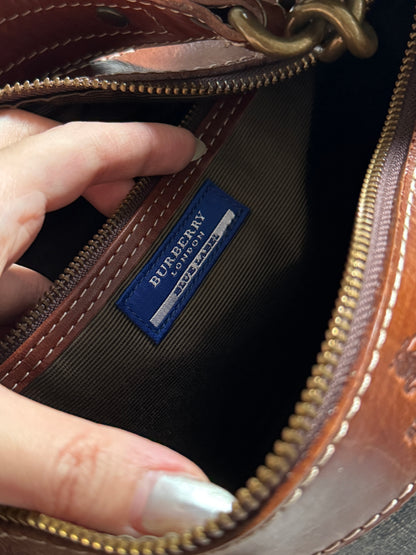 Vintage Burberry denim hobo bag