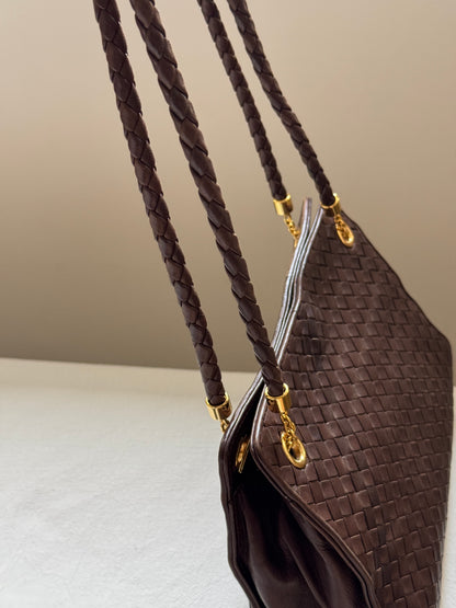 Vintage Bottega Veneta intrecciato shoulder bag🧸