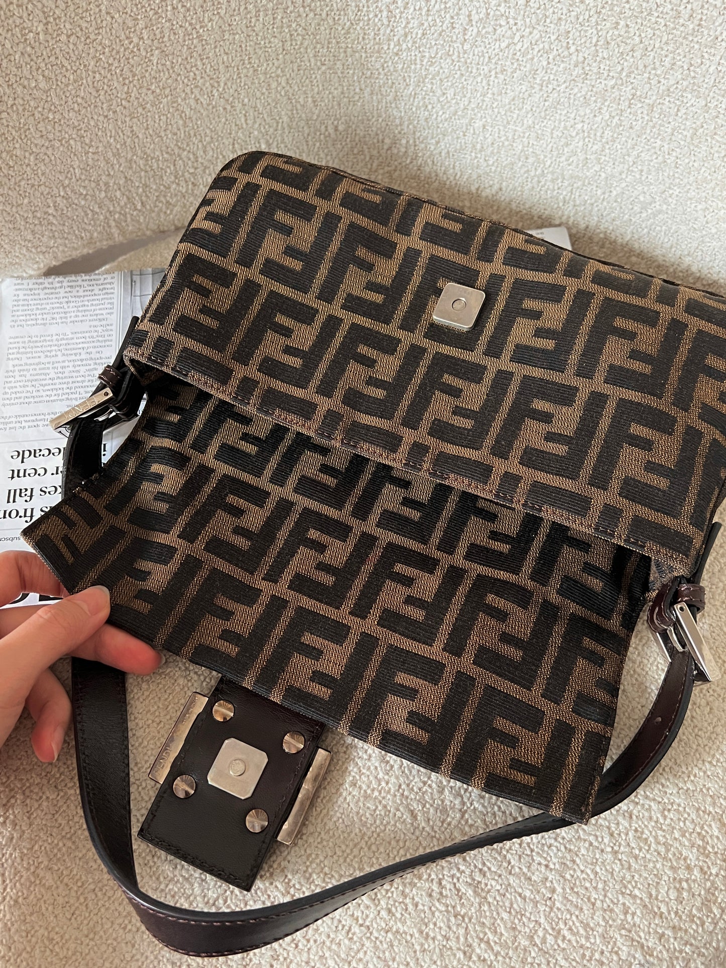 Vintage Fendi classic zucca baguette🥖