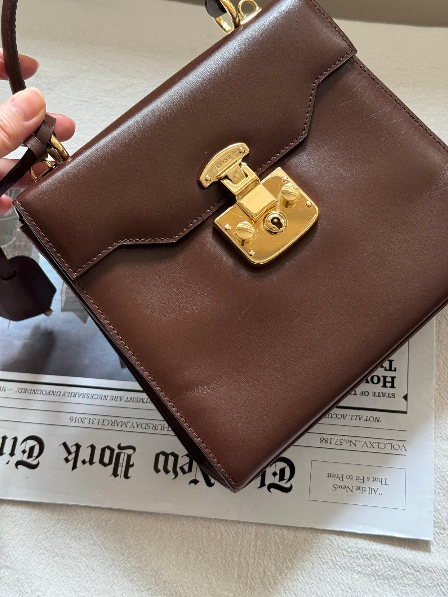Vintage Gucci lady lock kelly 20☕️