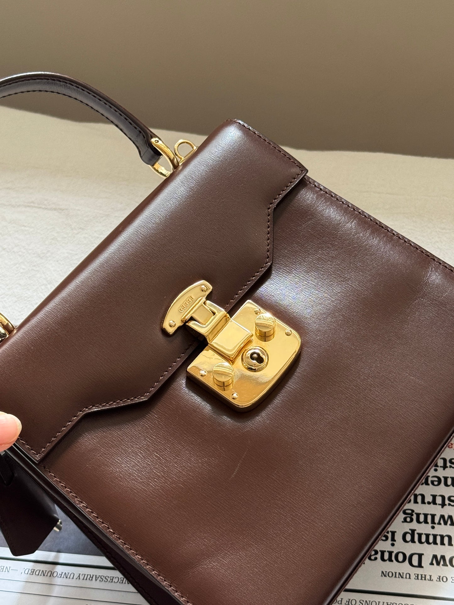 Vintage Gucci lady lock kelly 20☕️