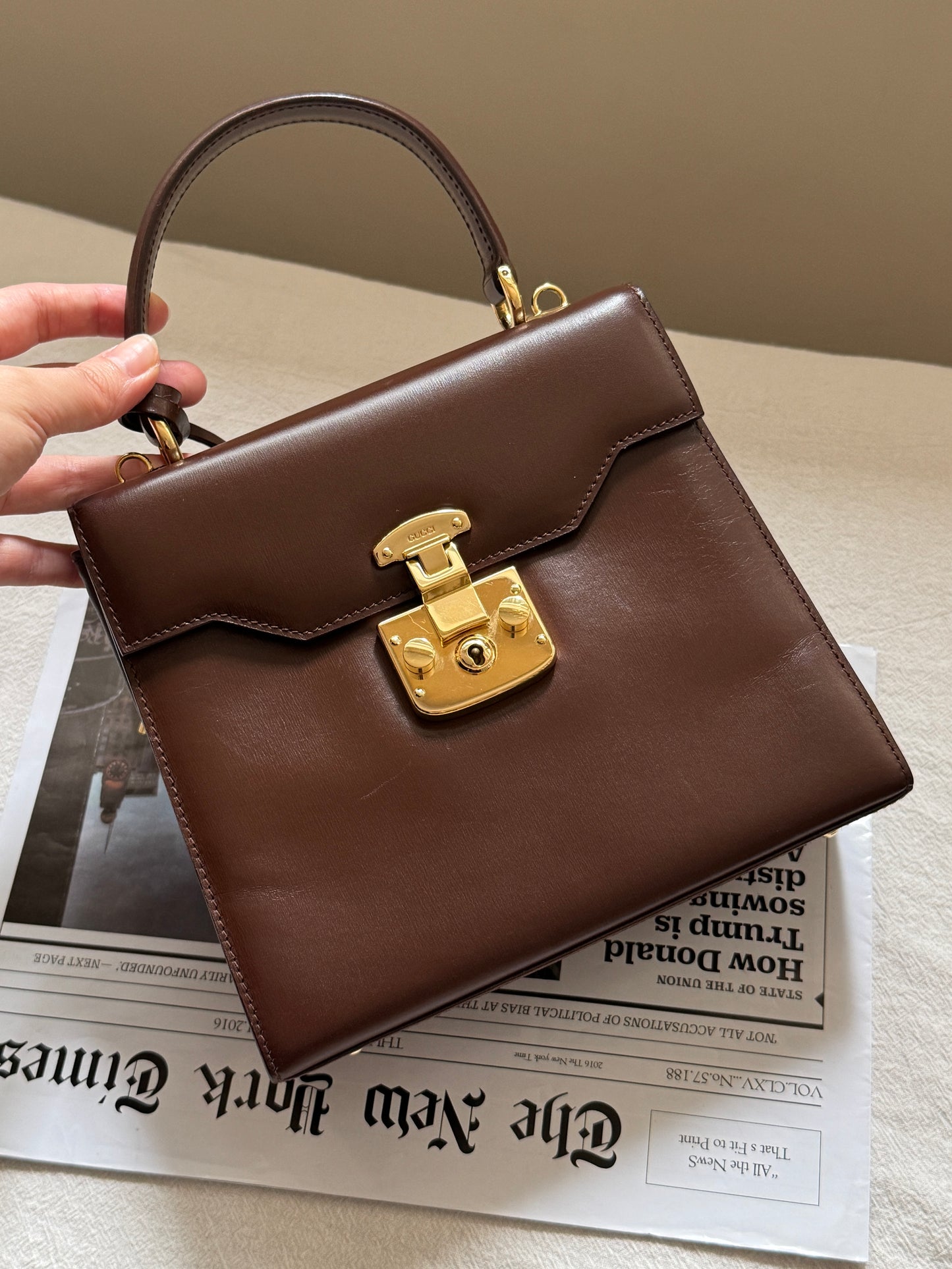 Vintage Gucci lady lock kelly 20☕️