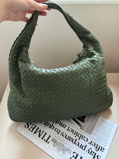 Vintage Bottega Veneta intrecciato olive hobo🍸