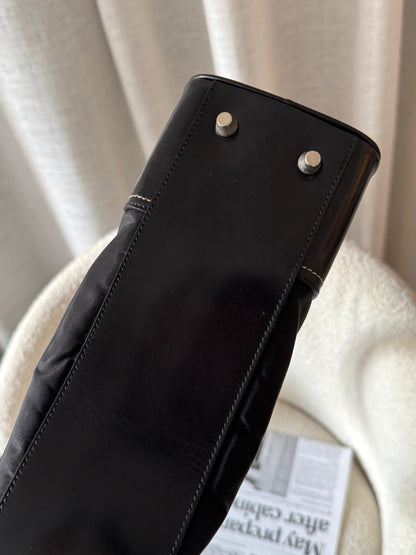 Vintage Prada nylon leather shoulder bag