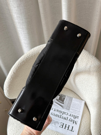 Vintage Prada nylon leather shoulder bag