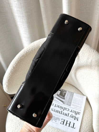 Vintage Prada nylon拼皮保齡包🪐