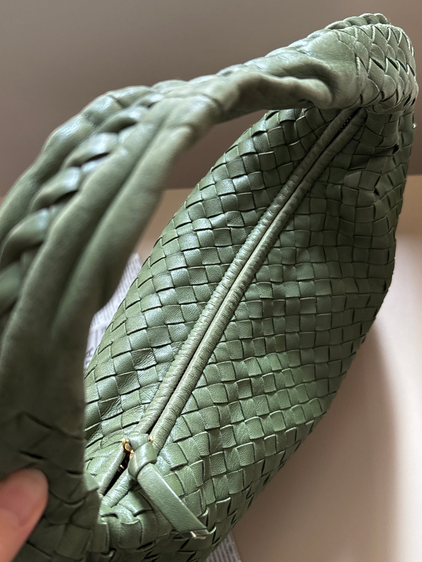 Vintage Bottega Veneta intrecciato olive hobo🍸