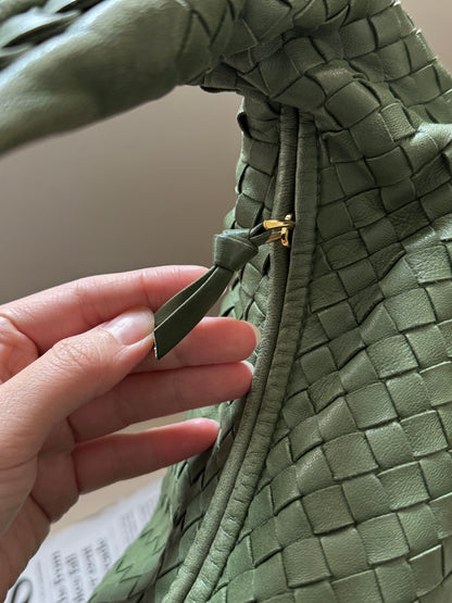 Vintage Bottega Veneta intrecciato olive hobo🍸