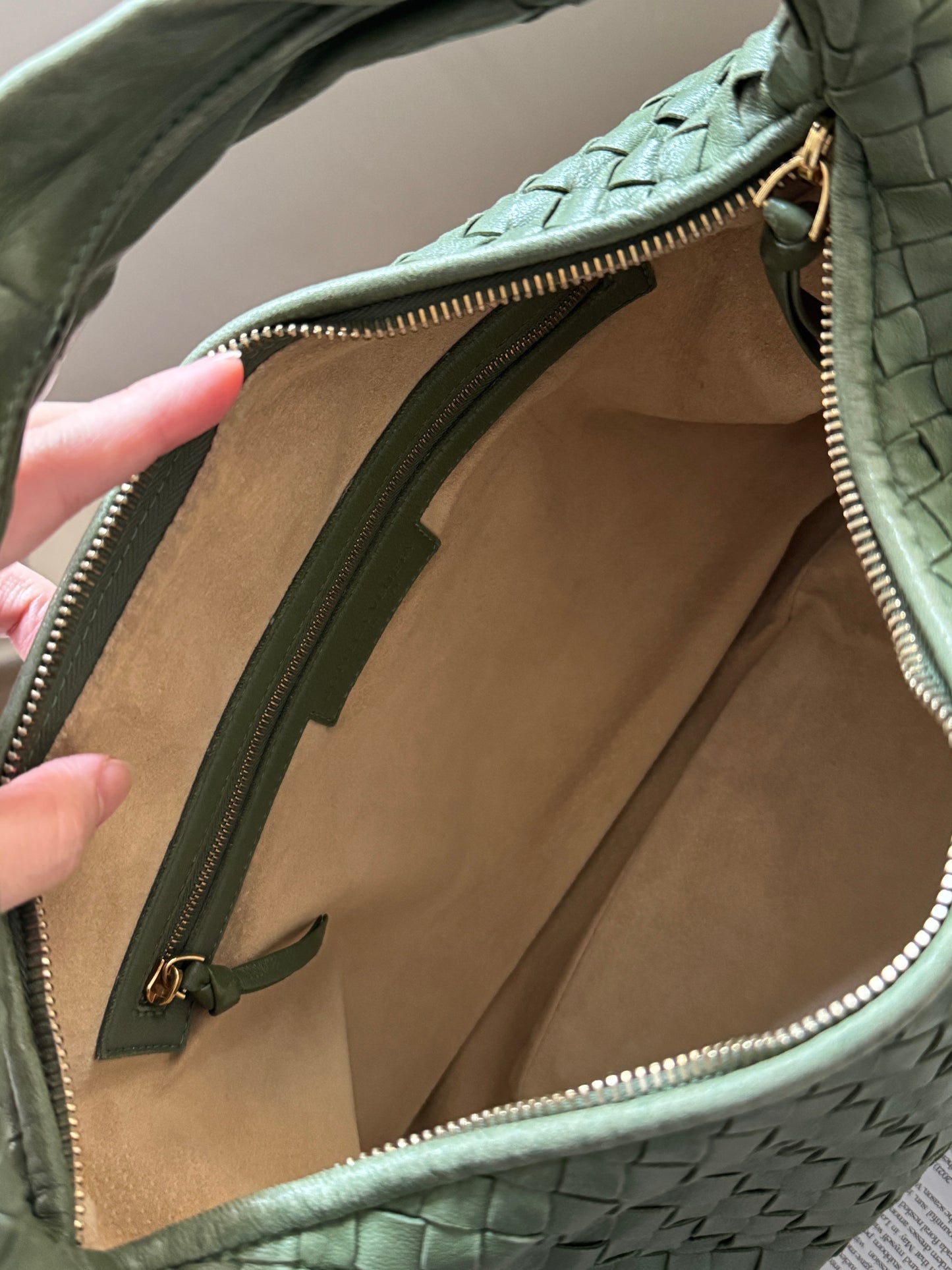 Vintage Bottega Veneta intrecciato olive hobo🍸
