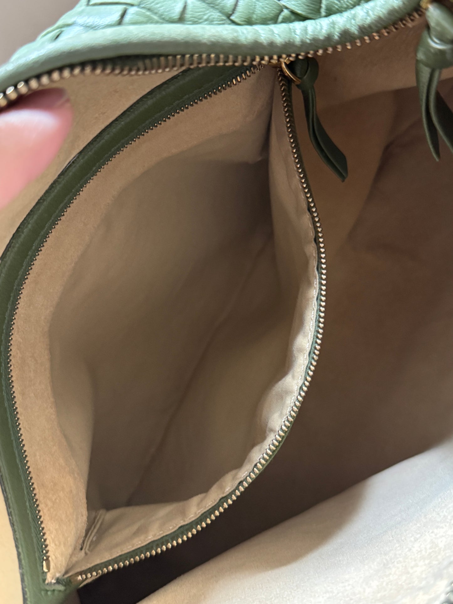Vintage Bottega Veneta intrecciato olive hobo🍸